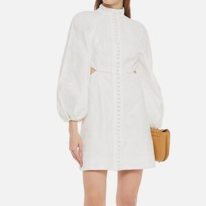Zimmermann White Mini Dress